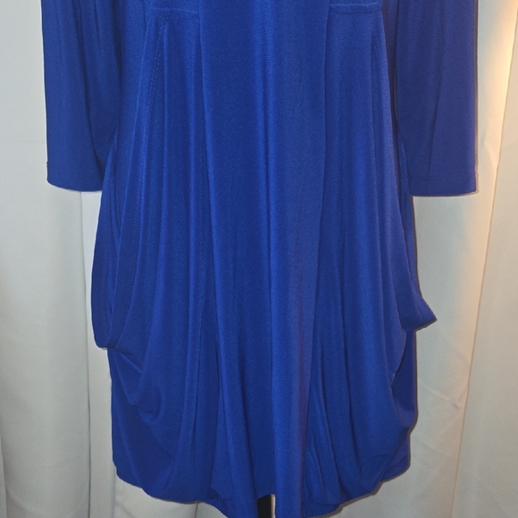 Joseph Ribkoff Cobalt Blue Long Sleeve Dress - Picture 2 of 8
